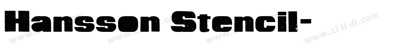 Hansson Stencil字体转换